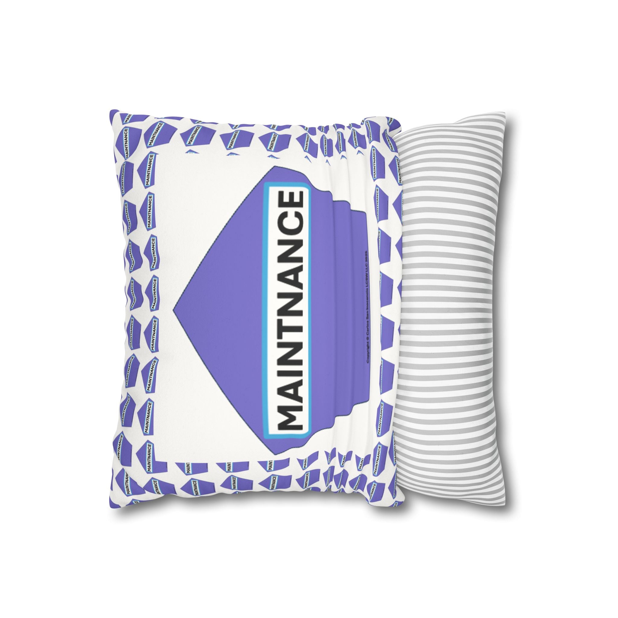 Faux Suede Square Pillowcase