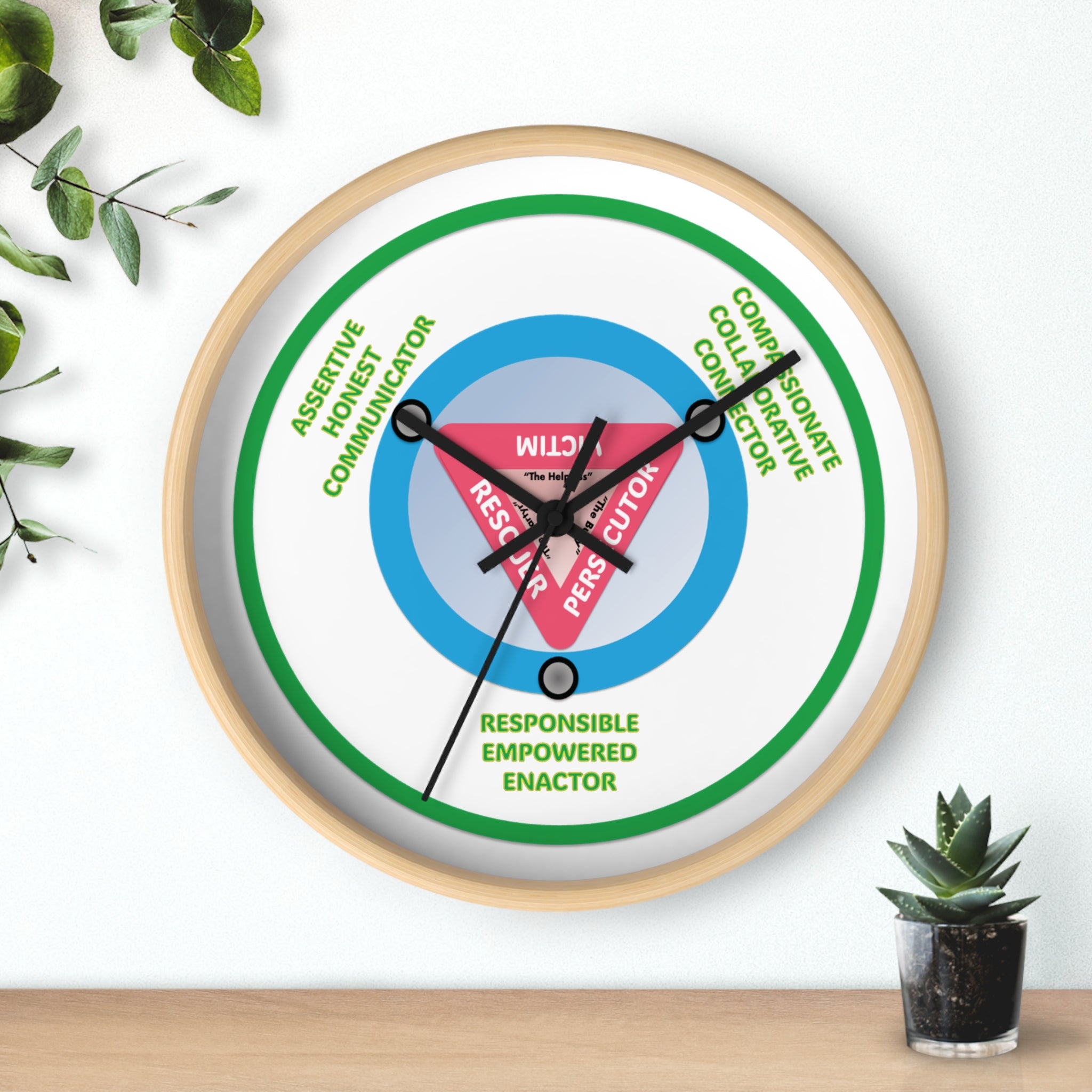 DRAMA Triangle Clock