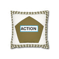 Action Stages of Change Pillow - Faux Suede Recovery Support Décor for Therapy, Counseling & Cozy Living
