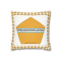 Precontemplation Stages of Change Pillow - Faux Suede Recovery Support Décor for Therapy, Counseling & Cozy Living