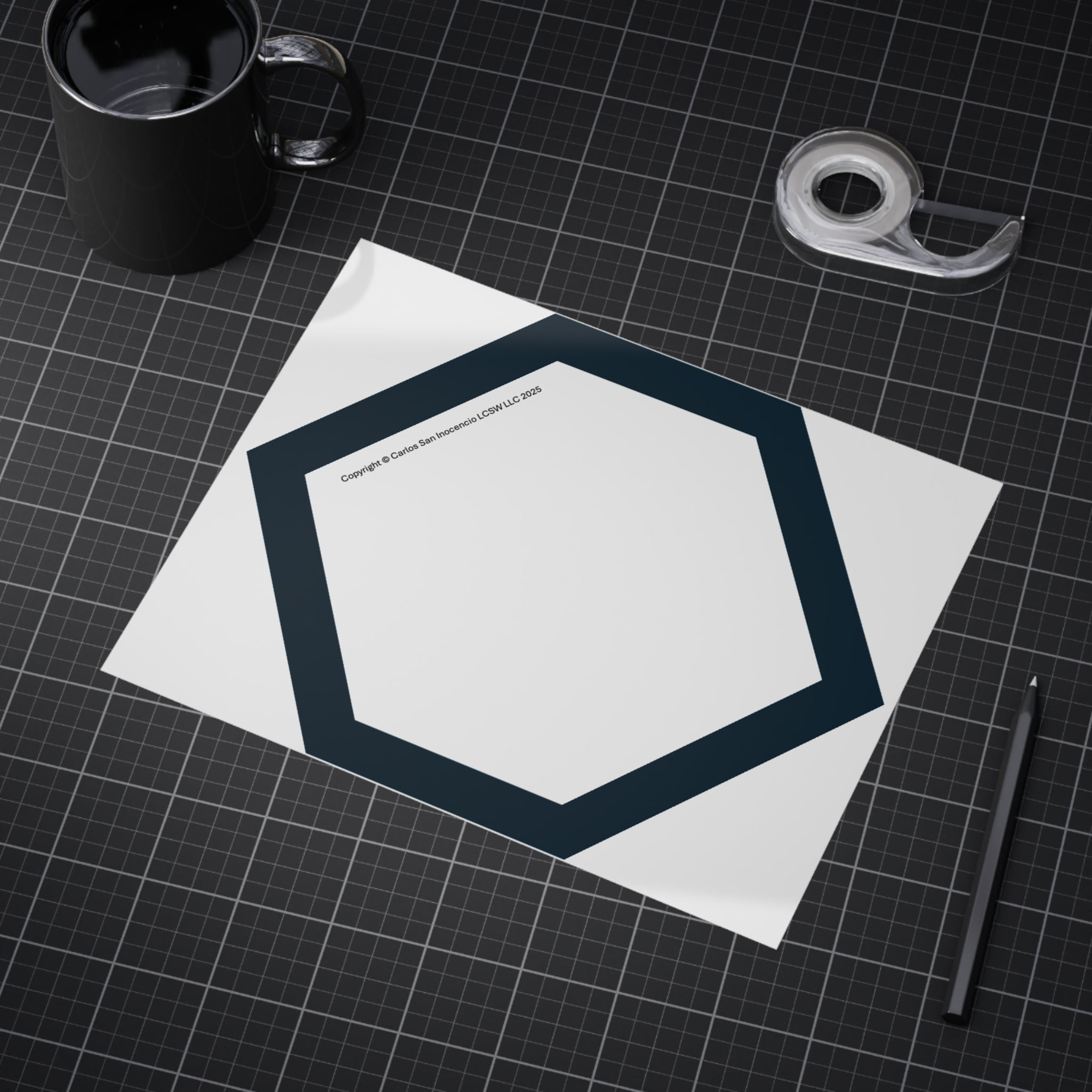 Vibrant Unframed Print – “BLANK” (Stages of Change Series by DiClemente)