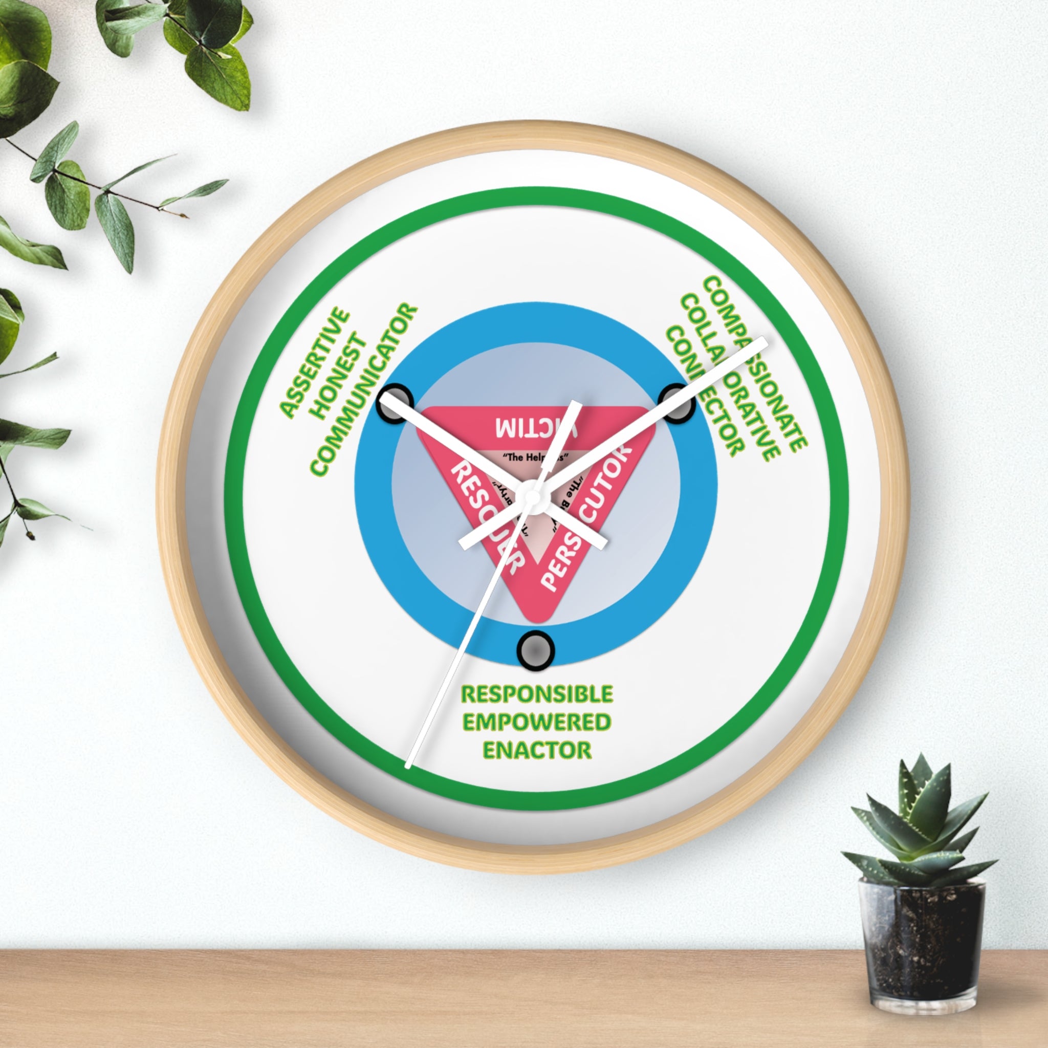 DRAMA Triangle Clock