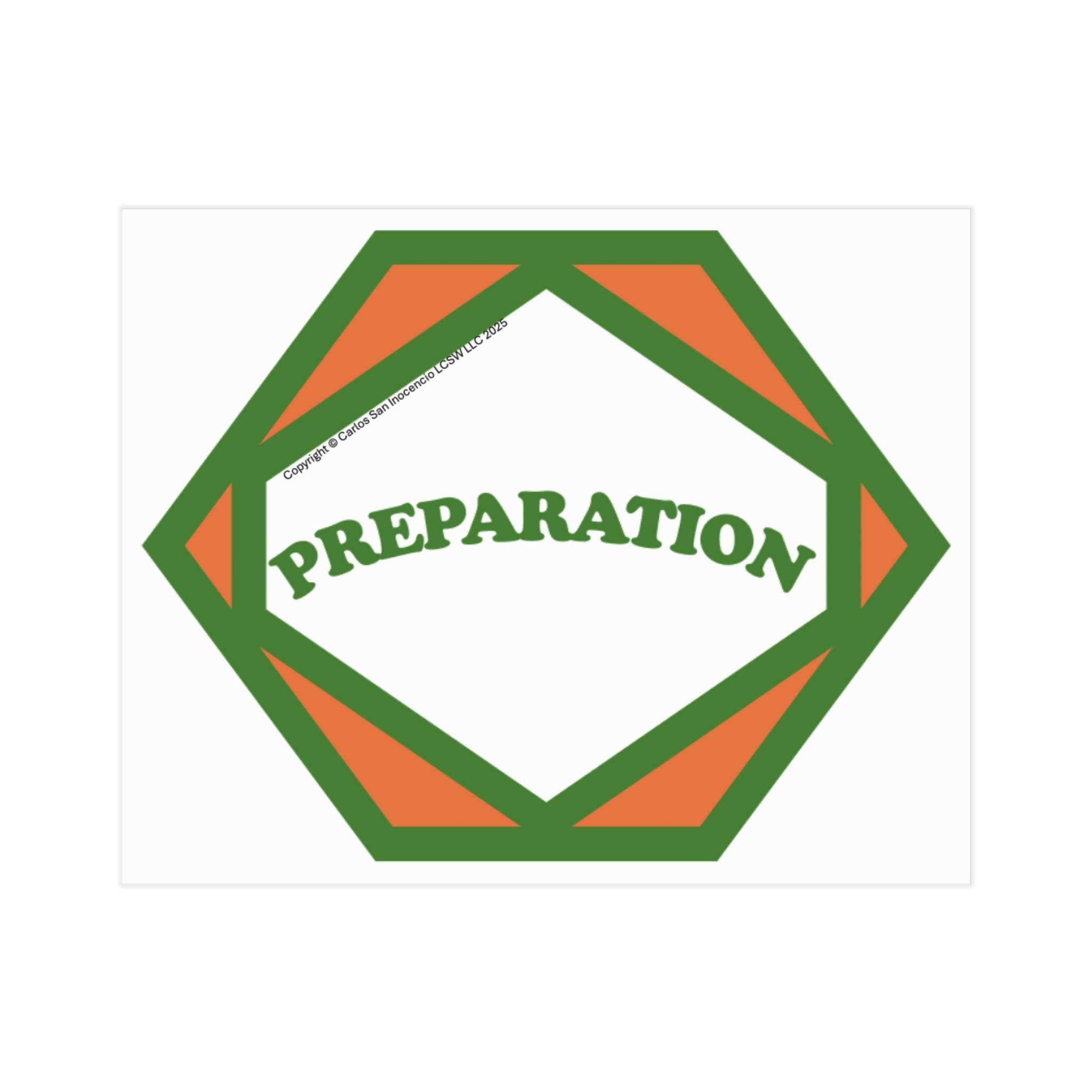 Vibrant Unframed Print – “Preparation” (Stages of Change Series by DiClemente)