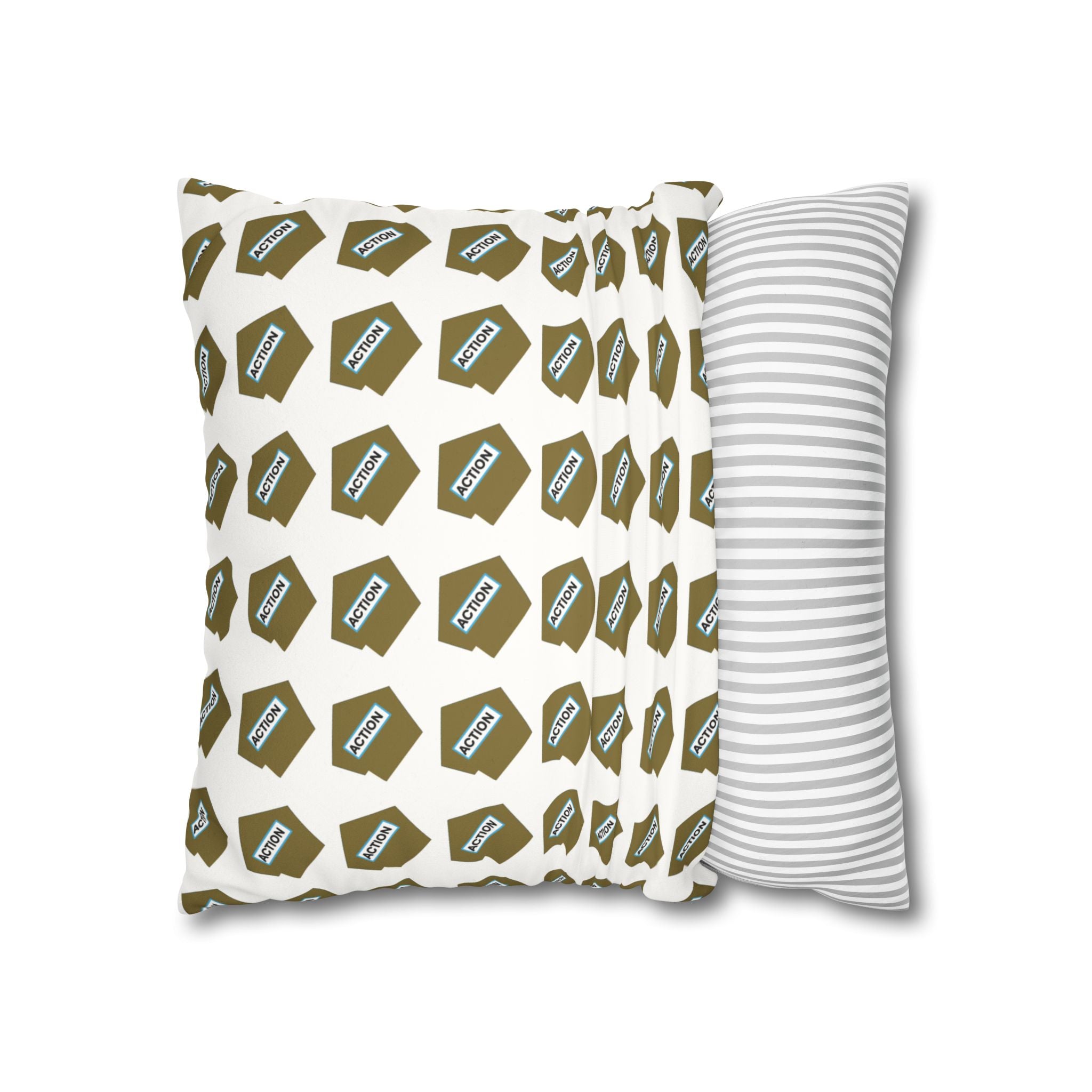 Faux Suede Square Pillowcase