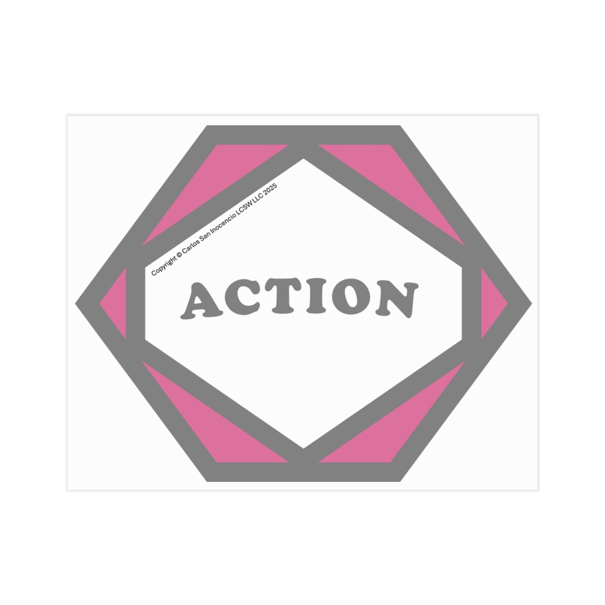 Vibrant Unframed Print – “Action” (Stages of Change Series by DiClemente)