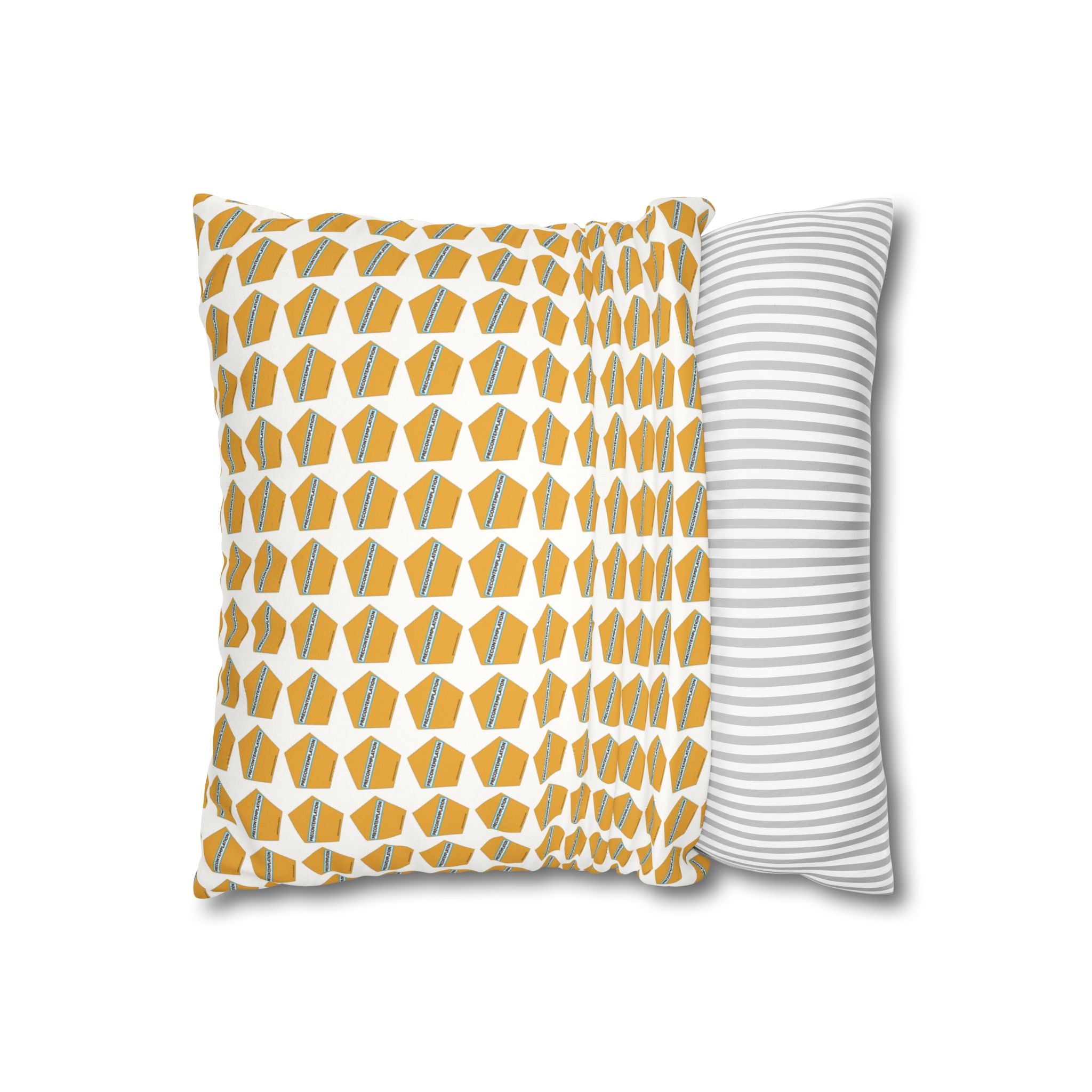 Precontemplation Stages of Change Pillow - Faux Suede Recovery Support Décor for Therapy, Counseling & Cozy Living