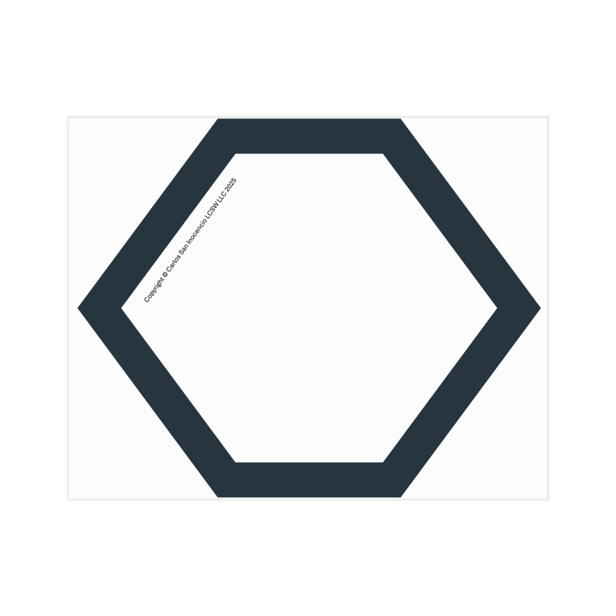 Vibrant Unframed Print – “BLANK” (Stages of Change Series by DiClemente)