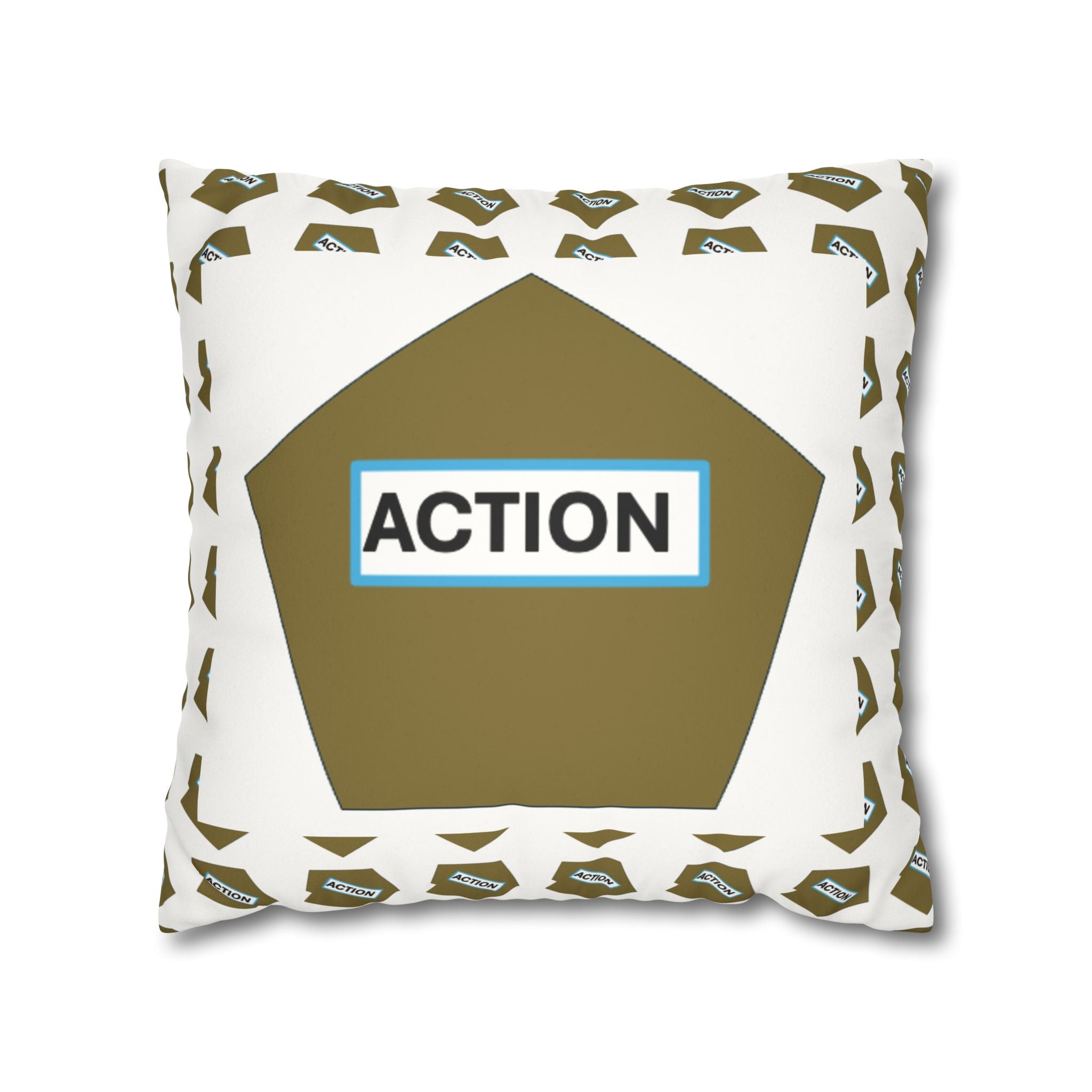 Faux Suede Square Pillowcase