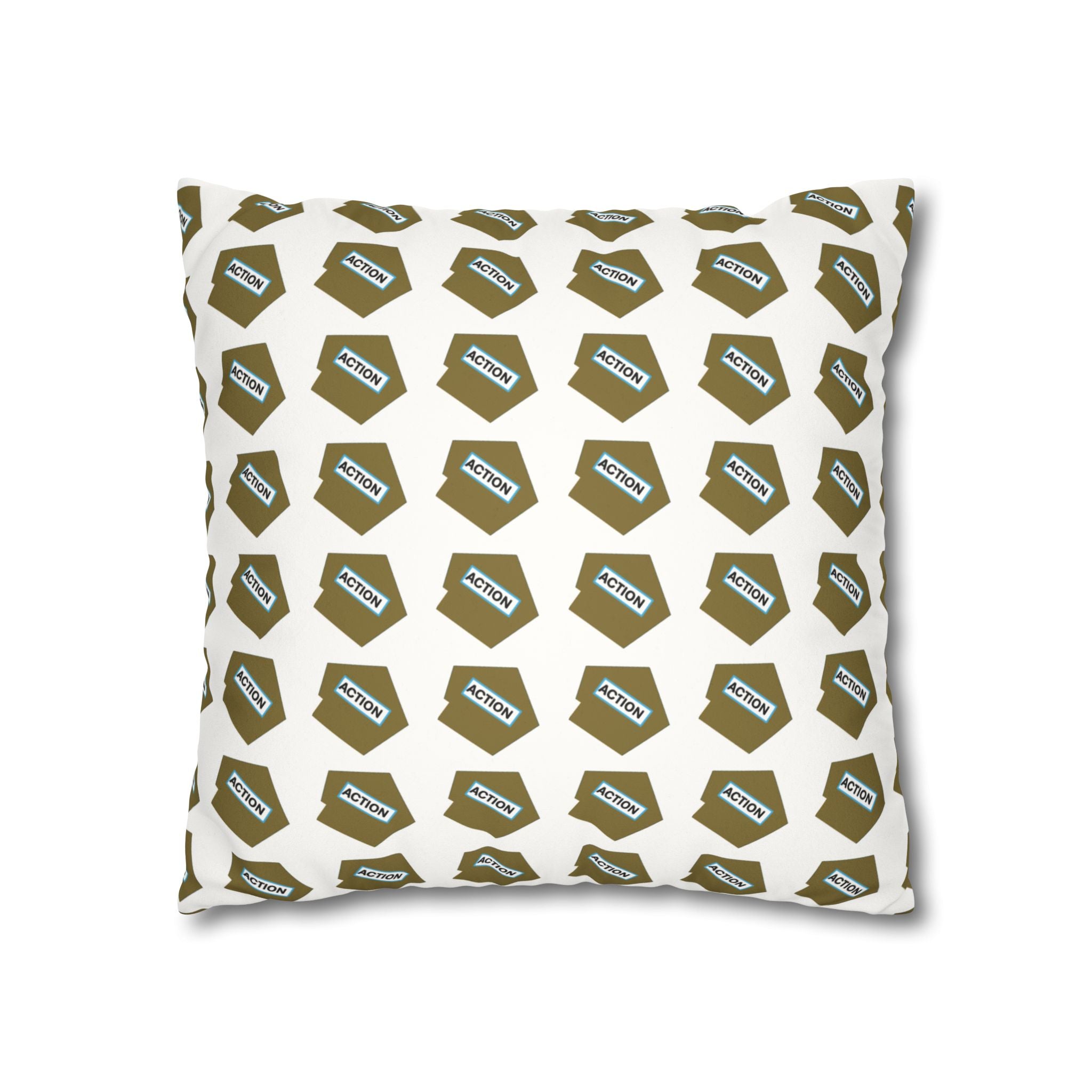 Faux Suede Square Pillowcase