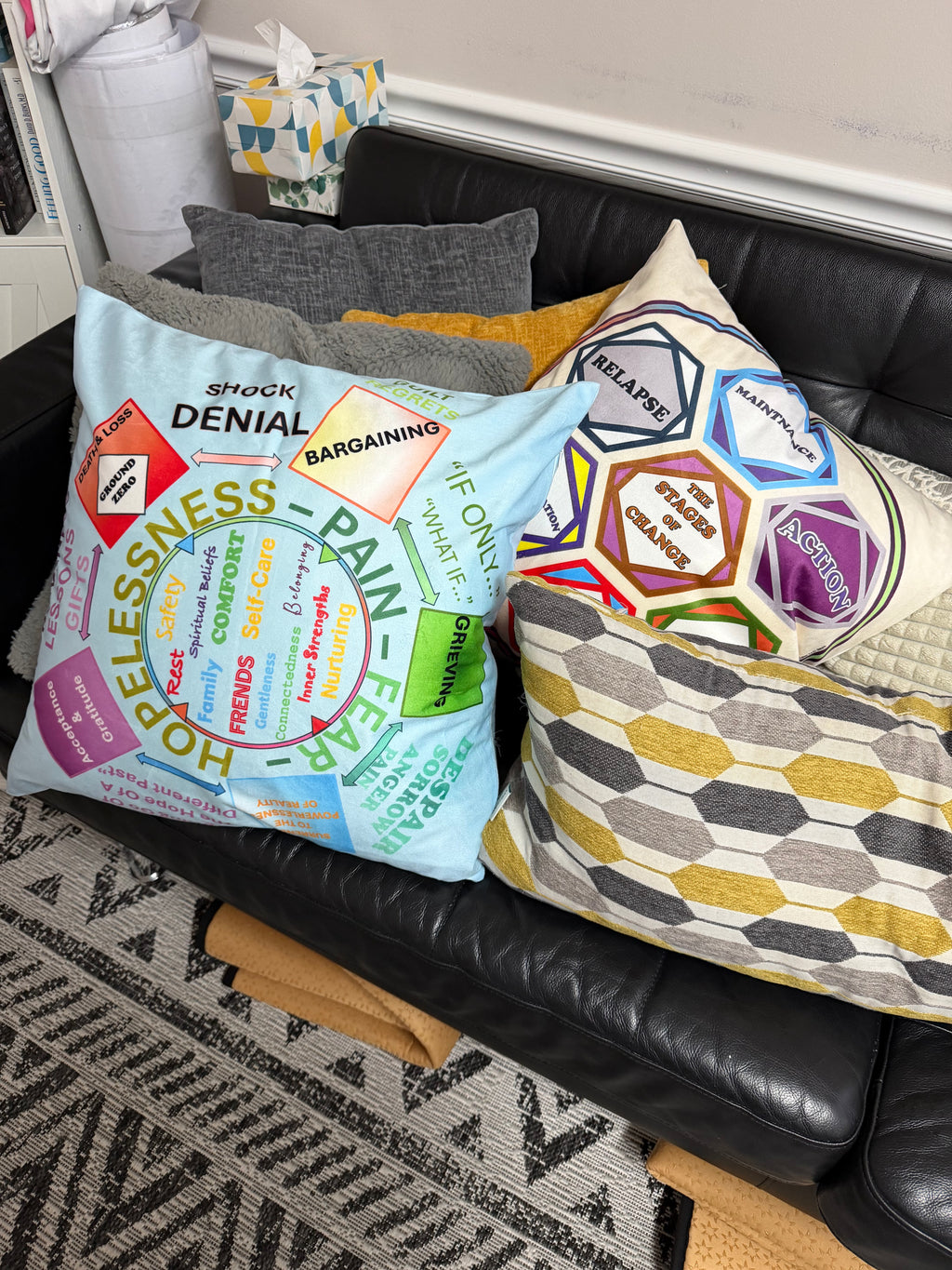 Emotional Journey Pillow case– Comfort Meets Psychoeducation Special oreder  (Floor Check anf Special Edition)