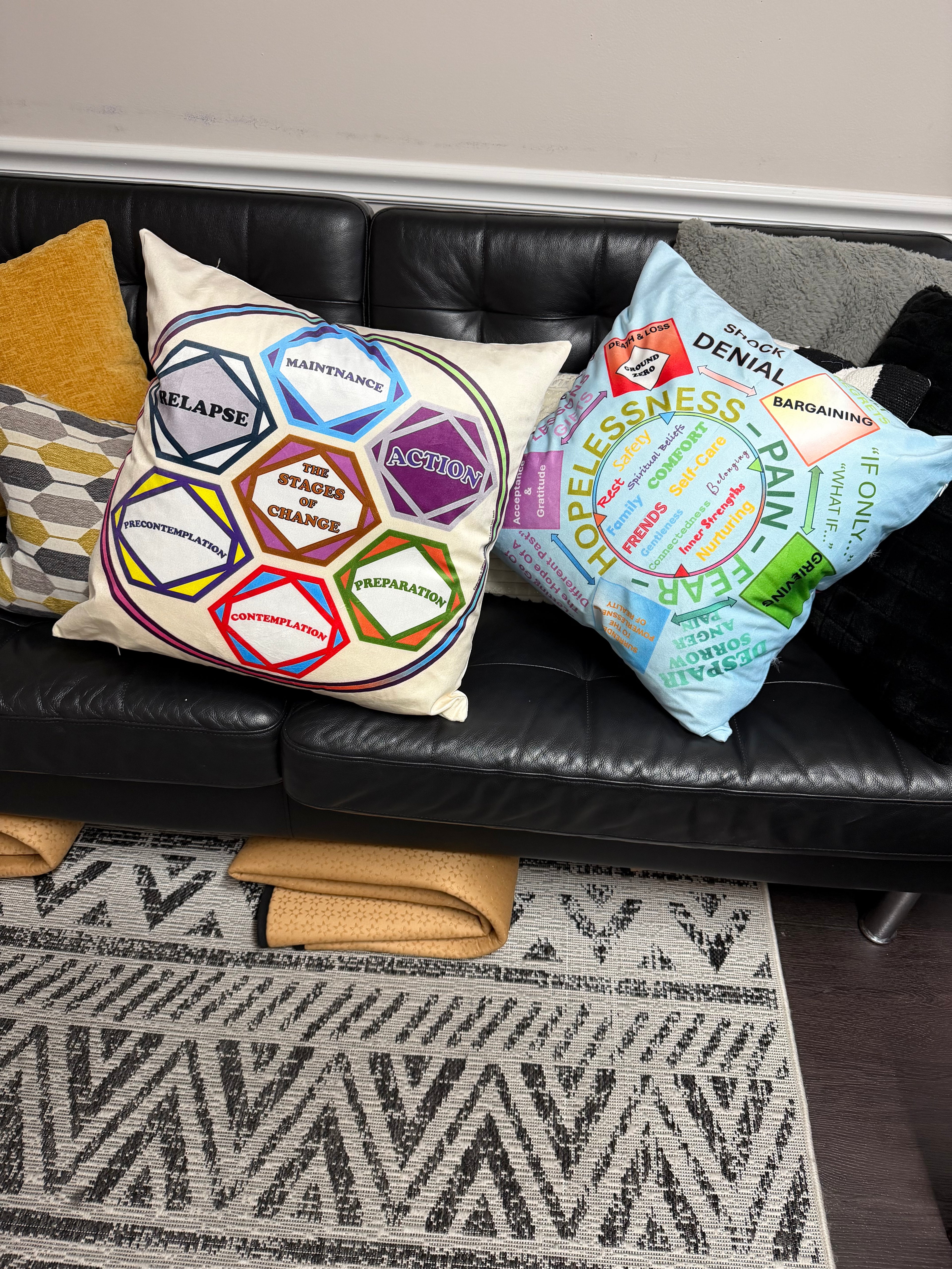 Emotional Journey Pillow case– Comfort Meets Psychoeducation Special oreder  (Floor Check anf Special Edition)