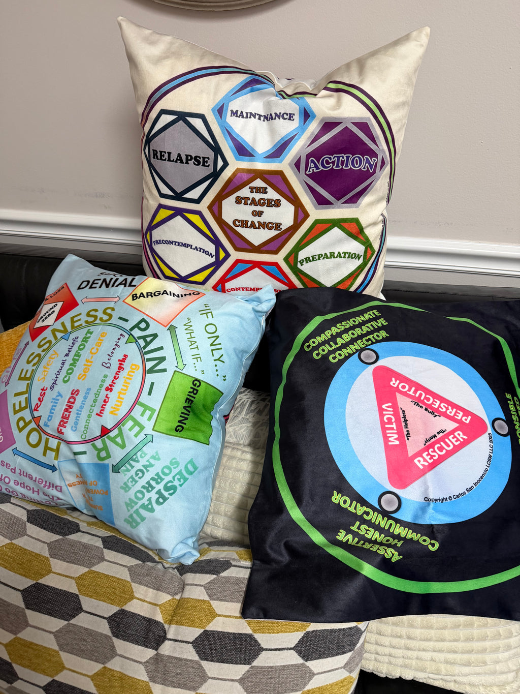 Emotional Journey Pillow case– Comfort Meets Psychoeducation Special oreder  (Floor Check anf Special Edition)